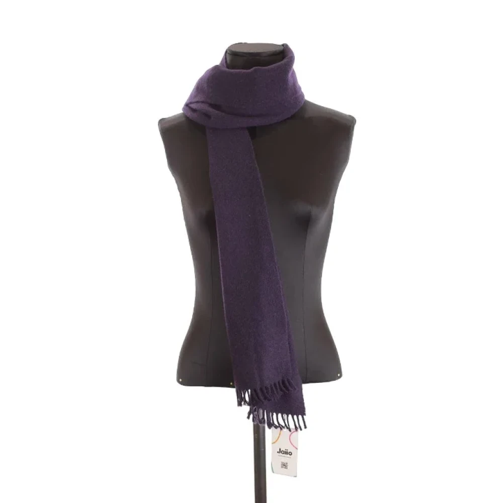 Hermès Vintage Pre-owned Cashmere scarves Purple Dames