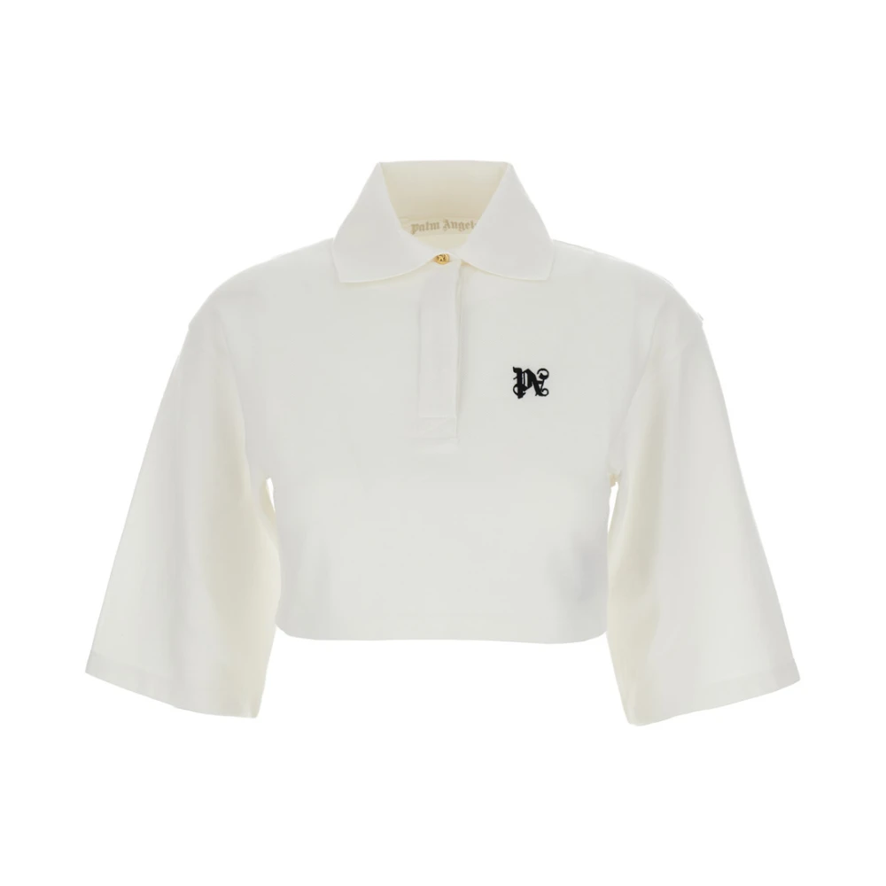 Palm Angels Polo Shirts White Dames