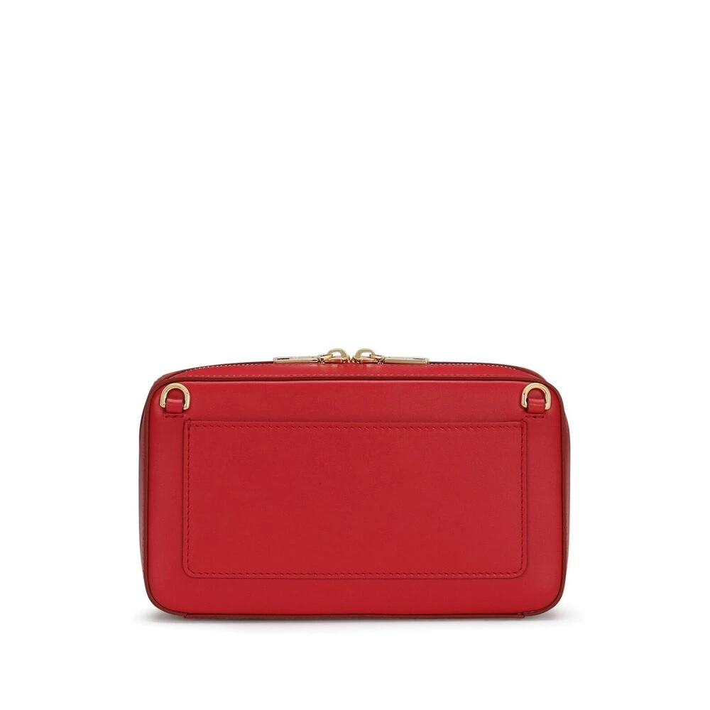 Dolce & Gabbana Rode Gewatteerde Leren Schoudertas Red Dames