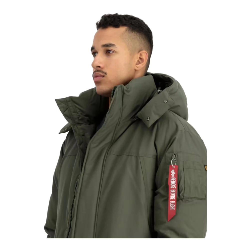 alpha industries Gevoerde Parka Jas Green Heren