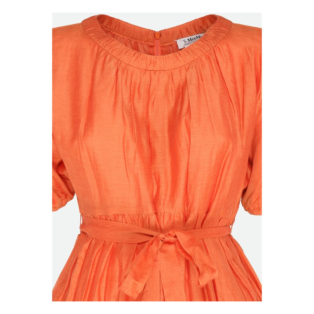 Max Mara Oranje Jurk met Unieke Stijl Orange Dames