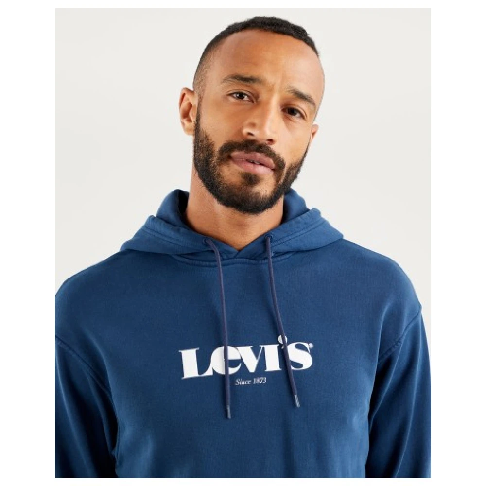 Levi's Heren Katoenen Sweatshirt Blue Heren