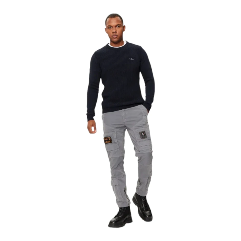 aeronautica militare Trui met ronde hals Blue Heren