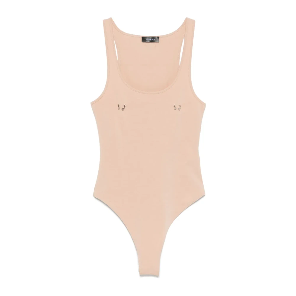 Mugler Beige Body Piercing Sieraden Pink Dames