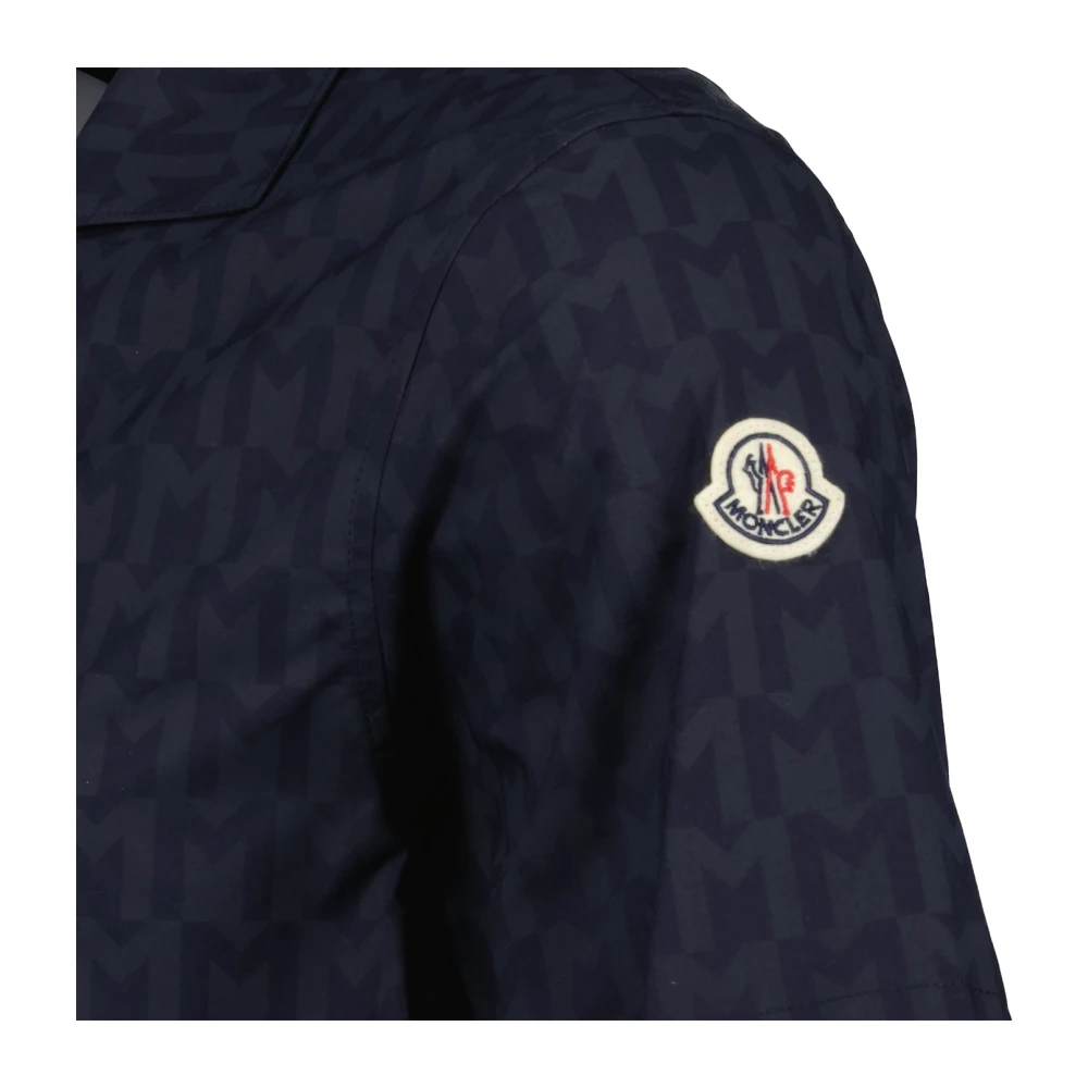 Moncler Korte mouwen shirt Herfst-Winter Collectie Blue Heren