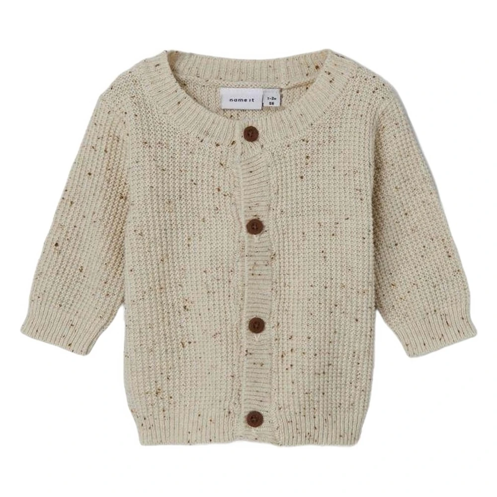 name it Cardigan för Barn Beige, Pojke