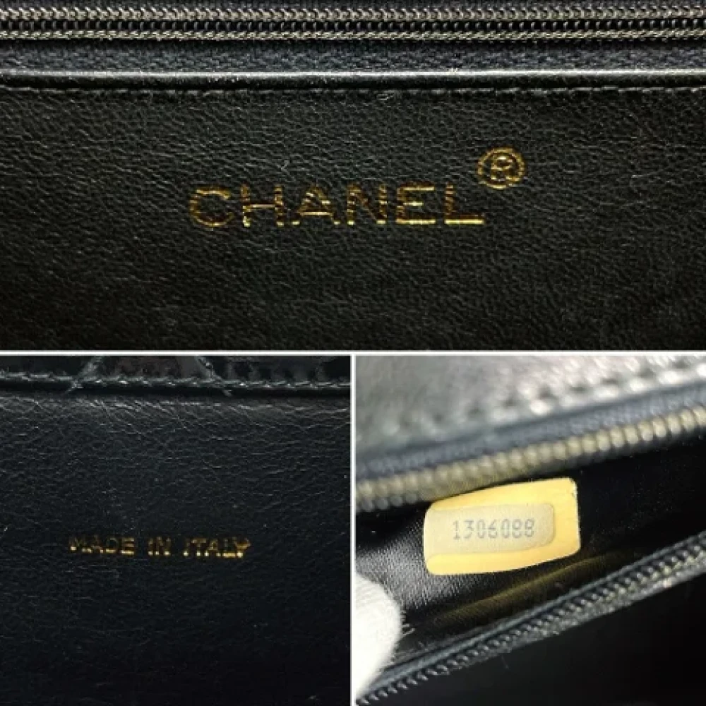 Chanel Vintage Pre-owned Leather chanel-bags Black Dames