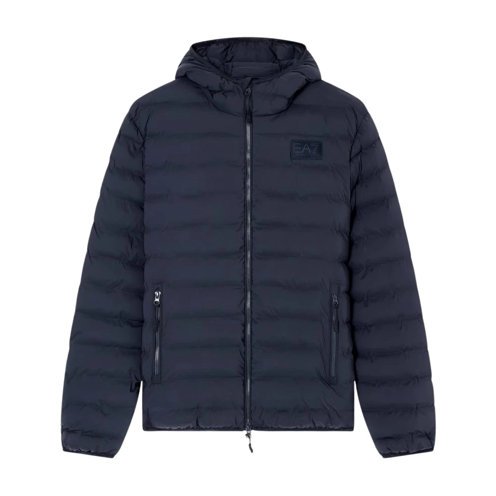 Emporio Armani Ea7 Men's Blue Winter Jackets, L, Outerwear Jacket For