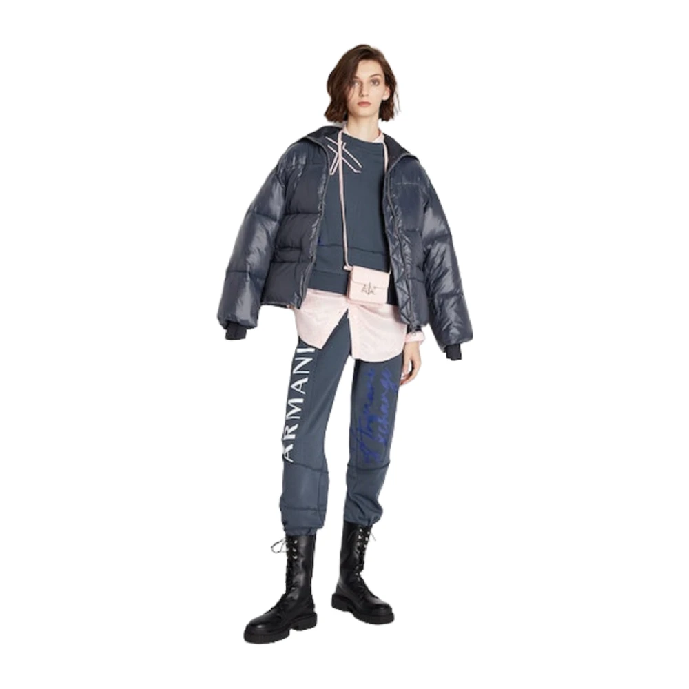 Armani Exchange Grijze Joggingbroek Unieke Stijl Gray Dames