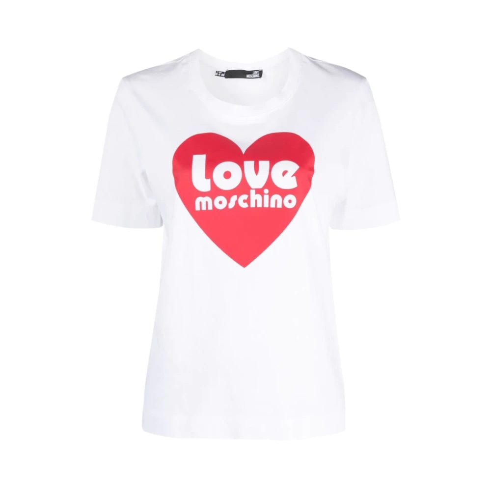 Love Moschino Stijlvol T-shirt White Dames
