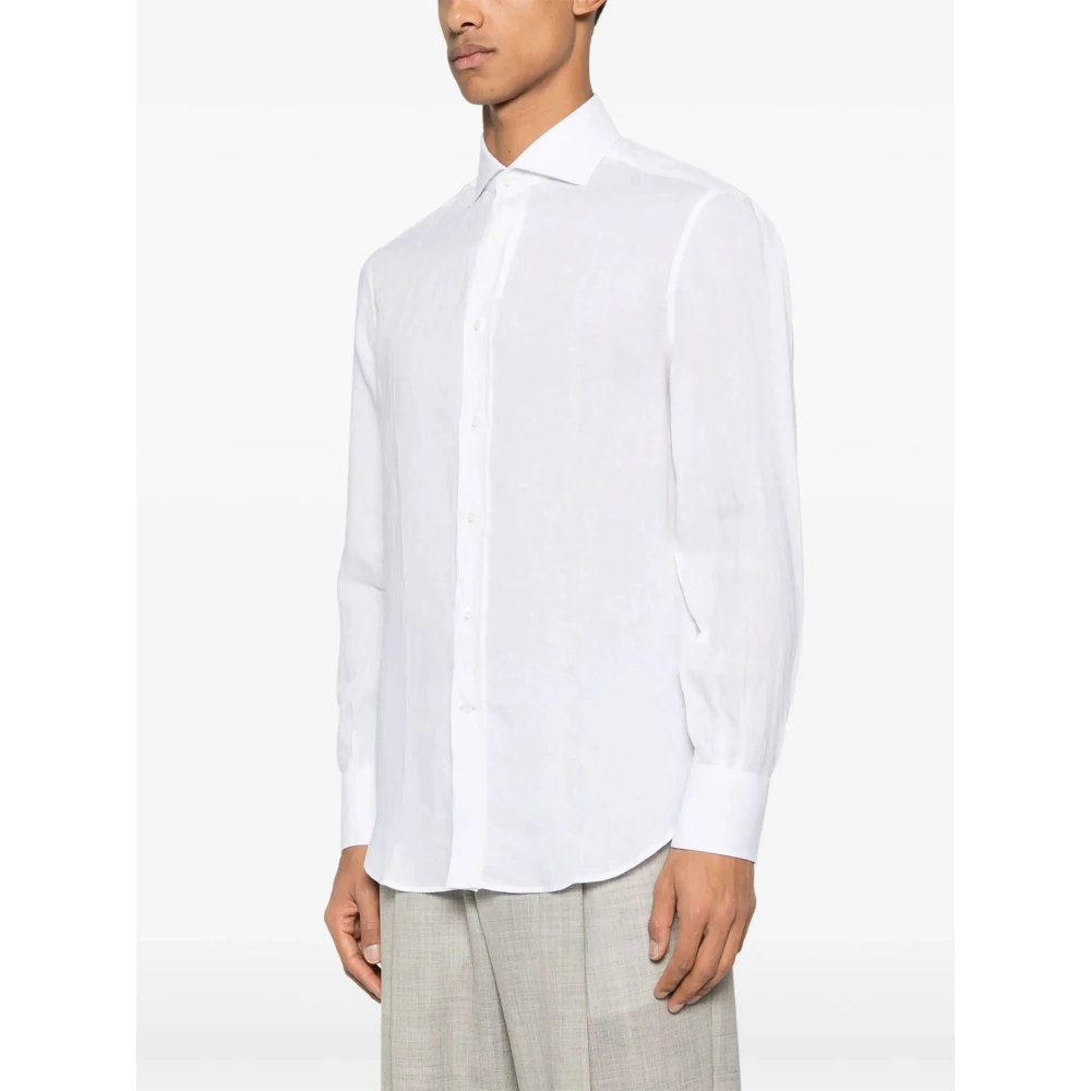 BRUNELLO CUCINELLI Witte Shirt voor Mannen White Heren