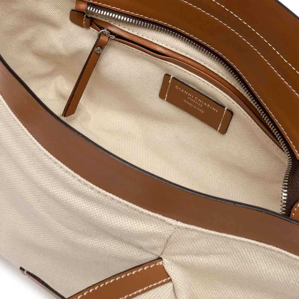 Gianni Chiarini Schoudertas Beige Dames