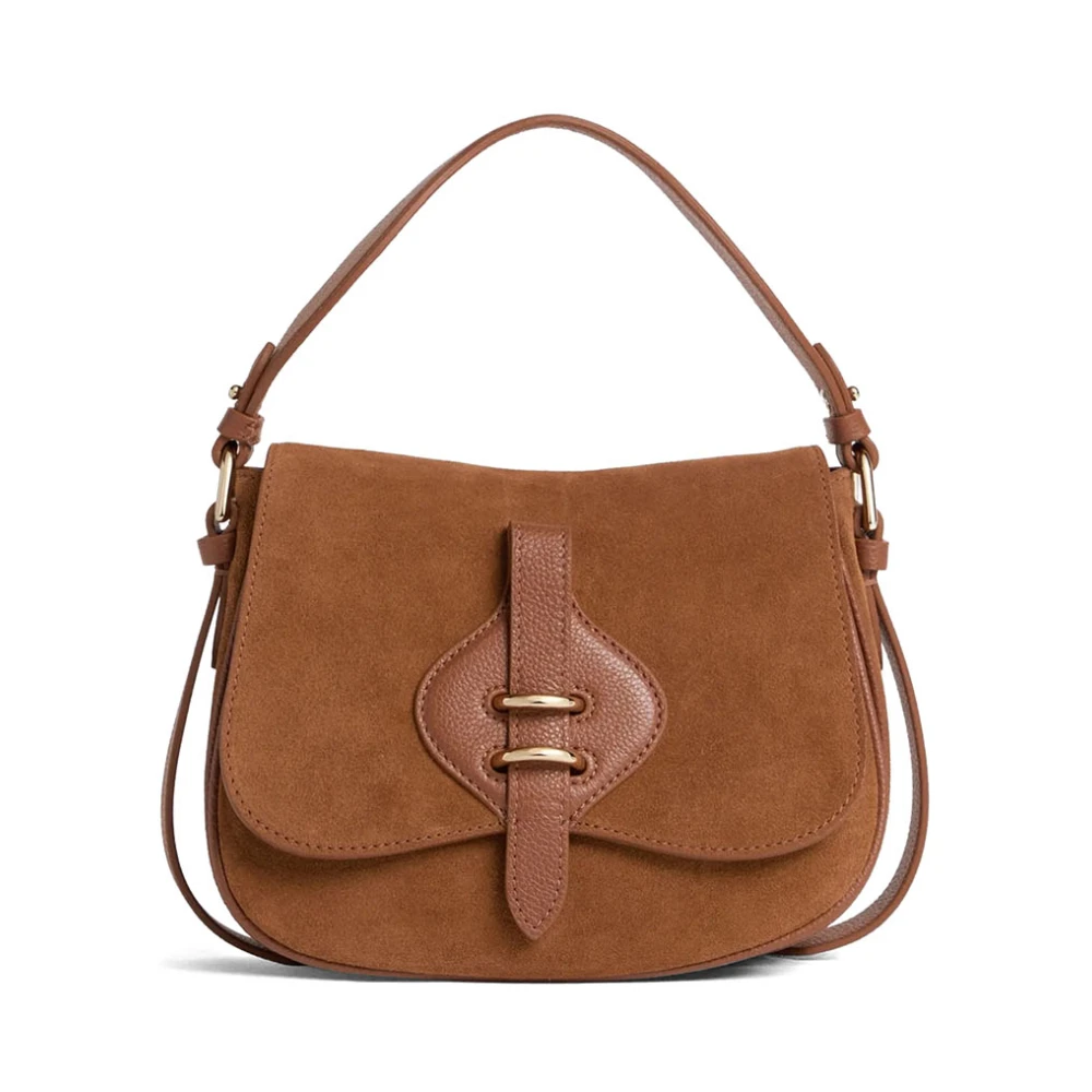 Coccinelle , Handbags, Female, Brown, One Size, Mavery Suede Handbag - Image 4