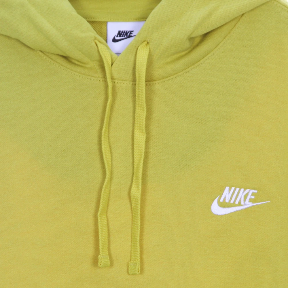 Nike Lichtgewicht Sportswear Club Hoodie Yellow Heren