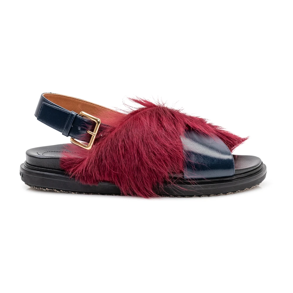 Marni Women's Blue Flat Sandals, 8 Uk, Fussbett Sandal