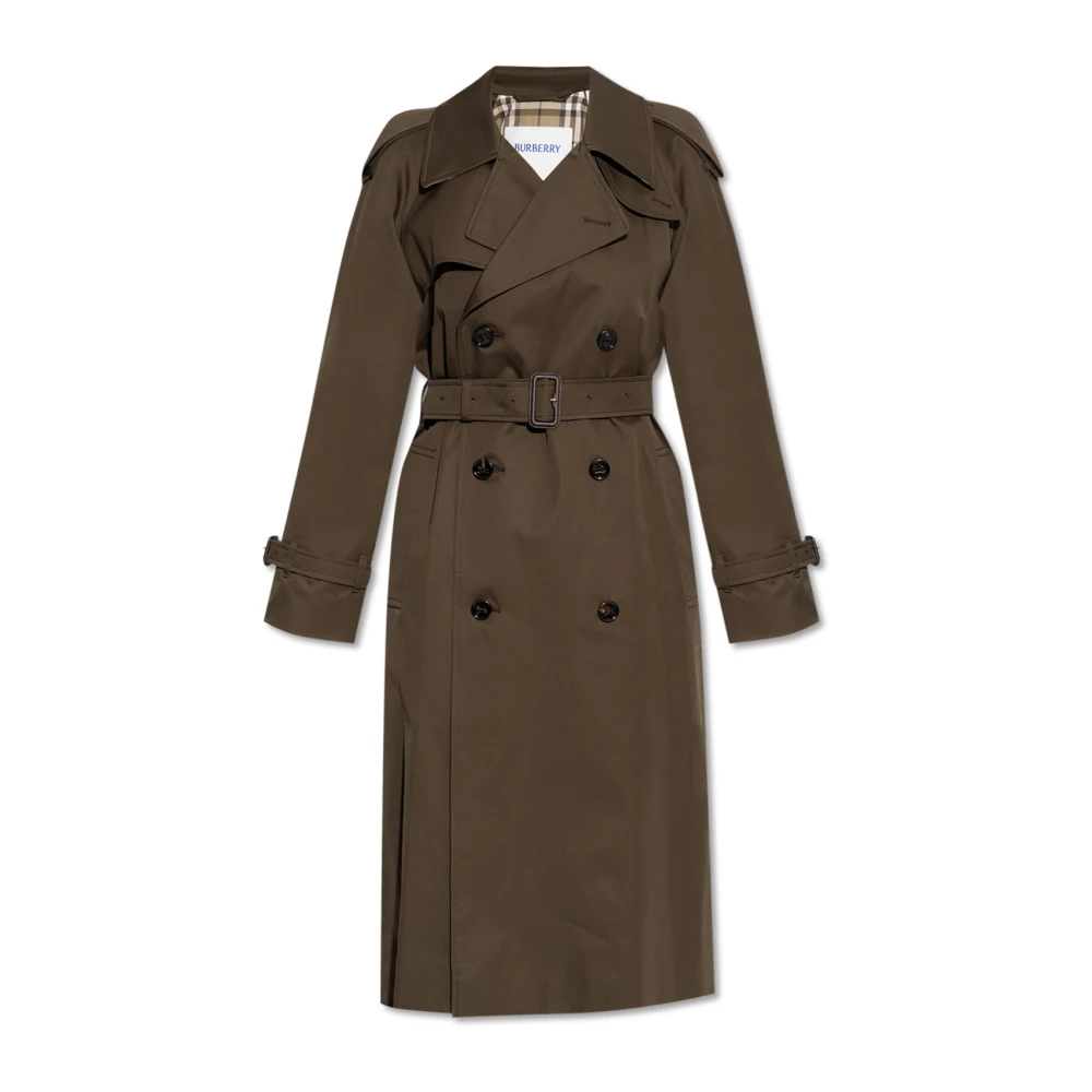 Burberry Klassieke Katoenen Trenchcoat Green Dames