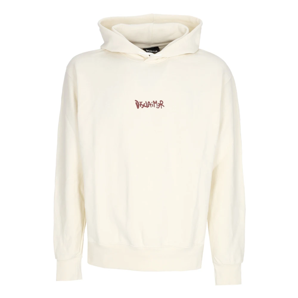 Disclaimer Logo Hoodie Licht Sweatshirt Beige Heren