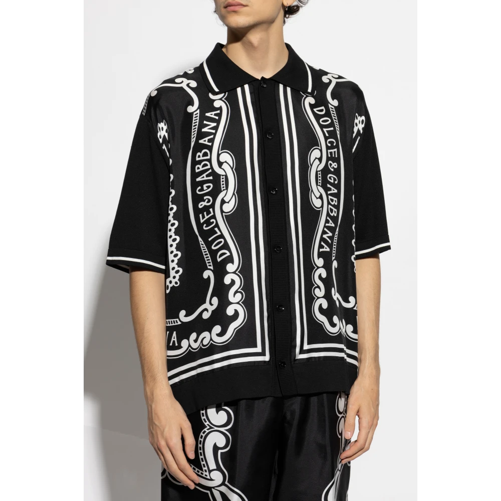 Dolce & Gabbana Kortemouwenshirt Black Heren