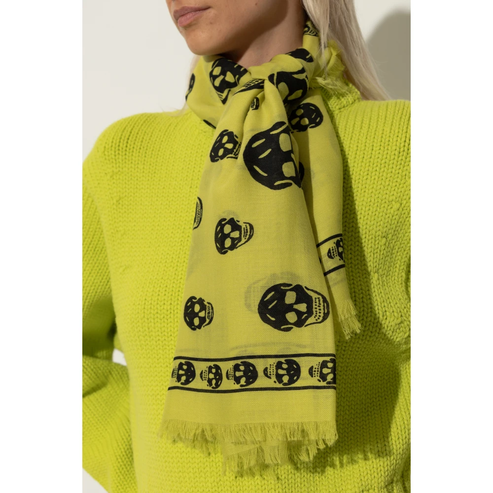 alexander mcqueen Wollen sjaal Green Dames