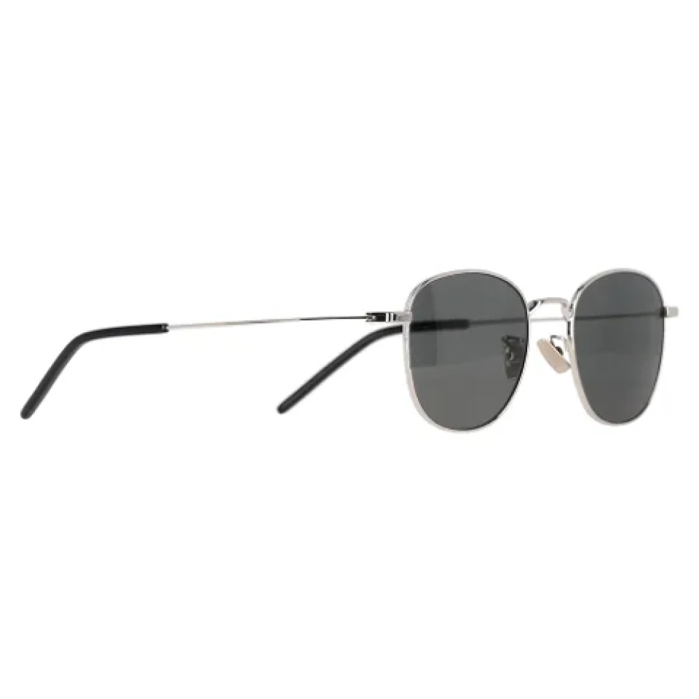Yves Saint Laurent Vintage Pre-owned Metal sunglasses Gray Dames