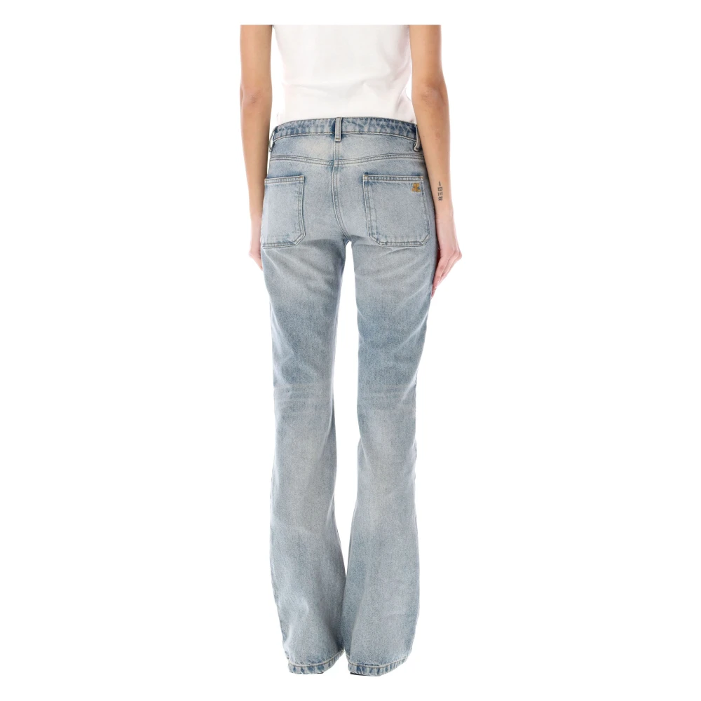 Courrèges Lichtblauwe Denim Baggy Flare Jeans Blue Dames