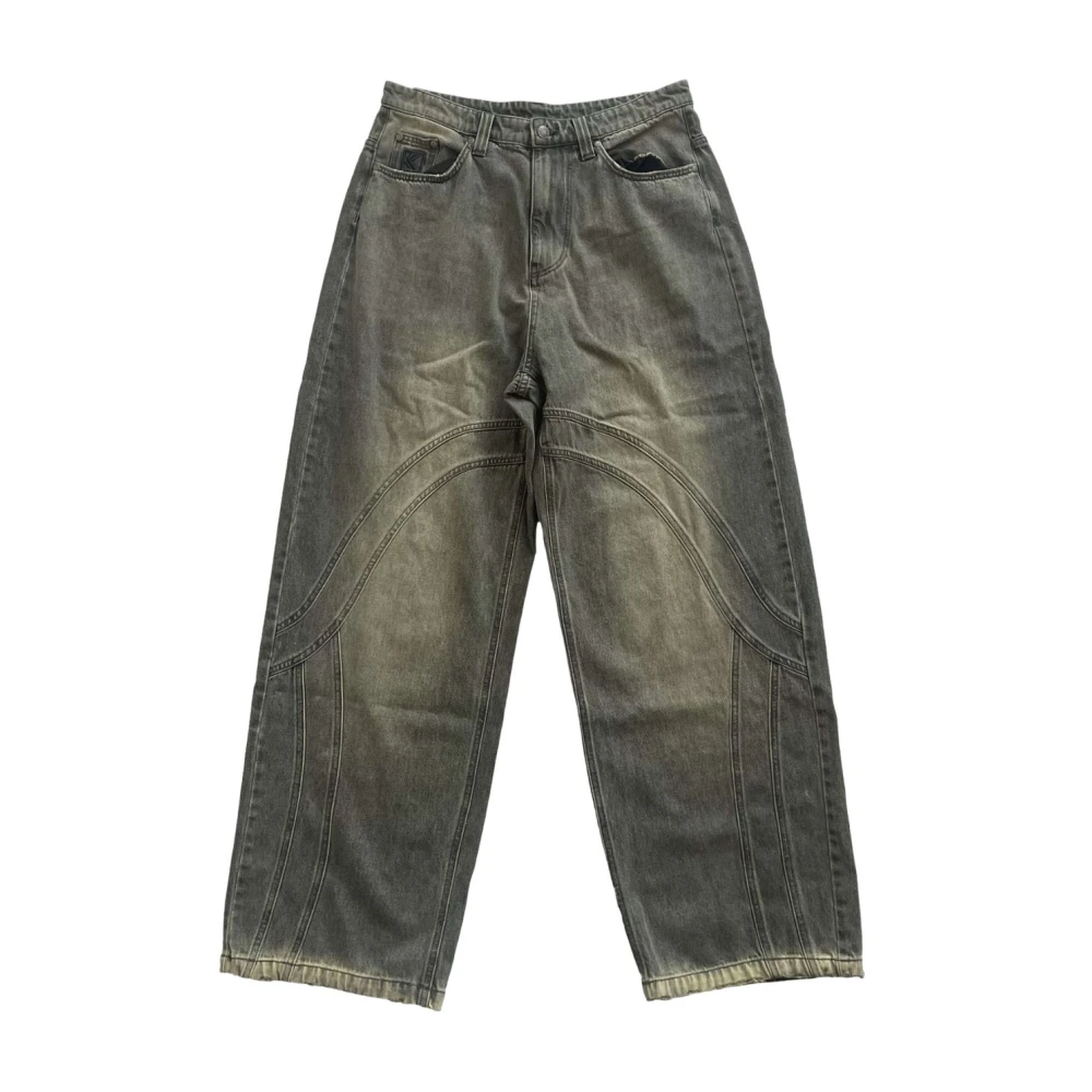 Karl Kani Groene Denim Jeans Herfst Winter 2024 Green Heren