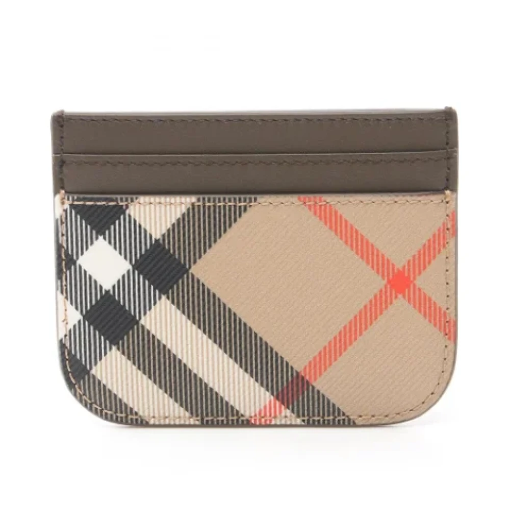 Burberry Vintage Pre-owned Leather wallets Beige Dames