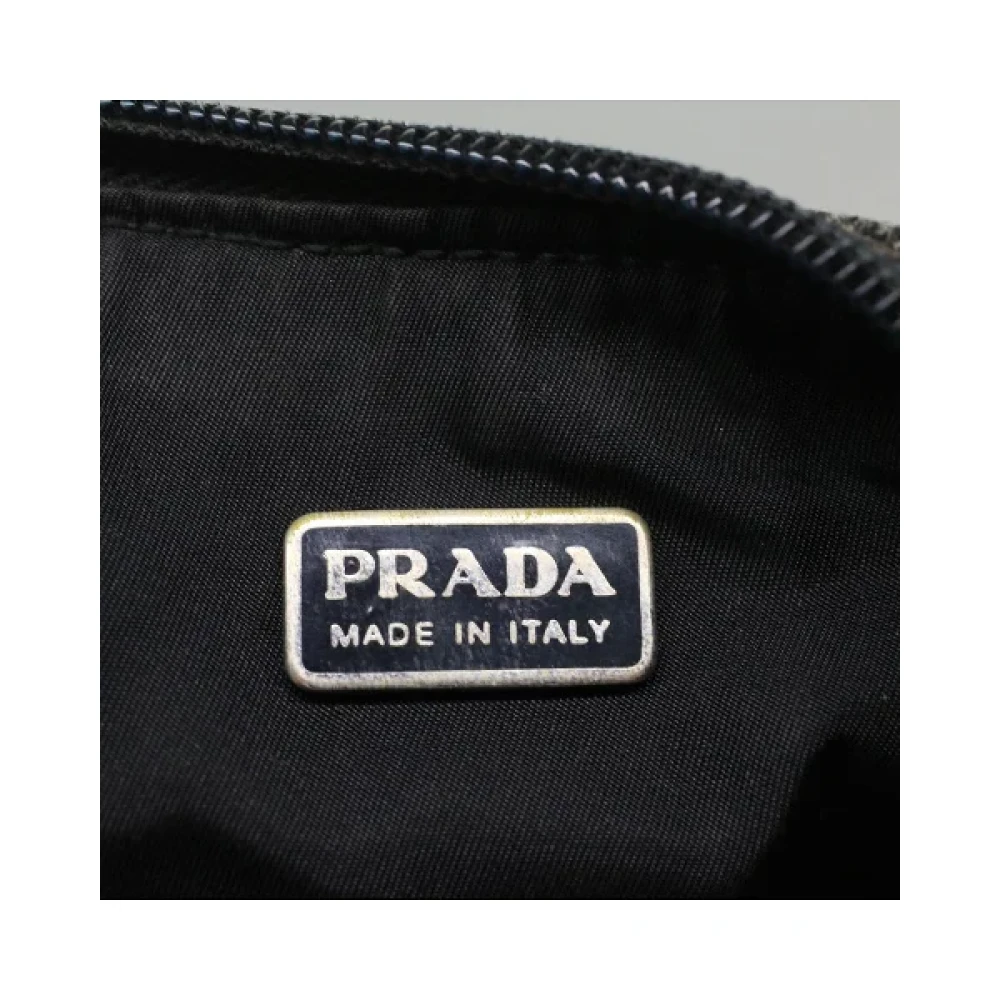 Prada Vintage Pre-owned Wool handbags Gray Dames