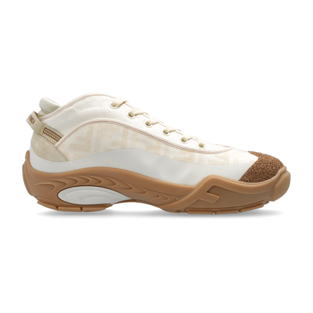 Fendi Lab high-top sneakers Heren Schoenen Beige