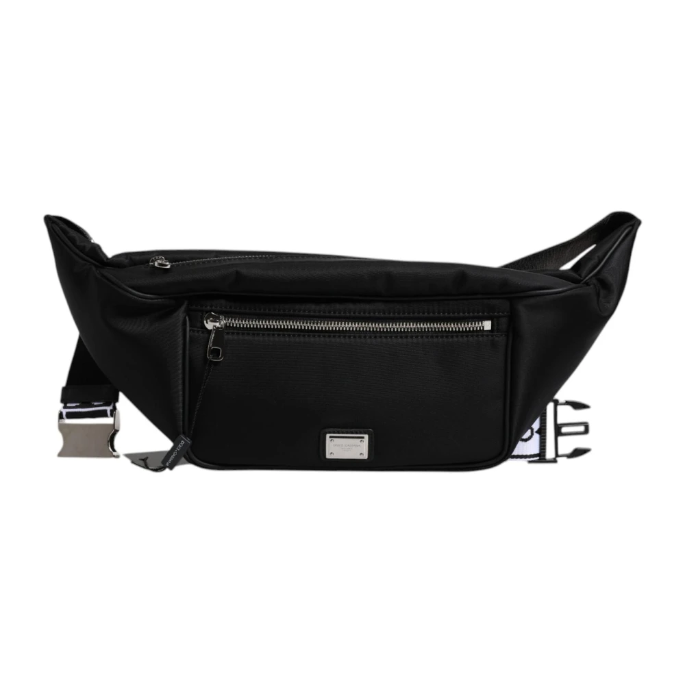 Dolce & Gabbana Verstelbare Band Logo Heuptas Zwart Black Heren