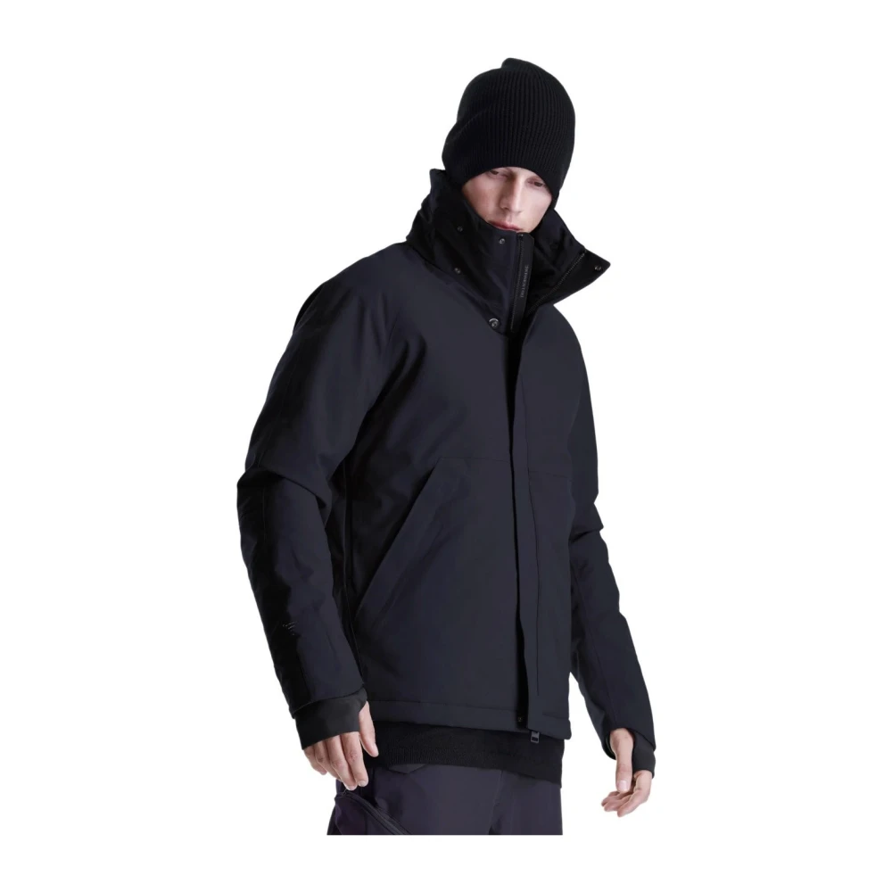 Krakatau Navy Blue Hooded Jacket met slimme zakken Blue Heren