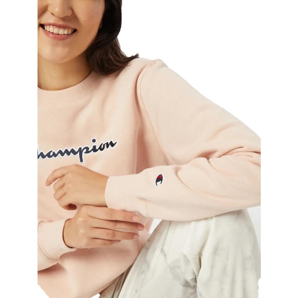 Champion Crewneck Sweatshirt Pink Dames
