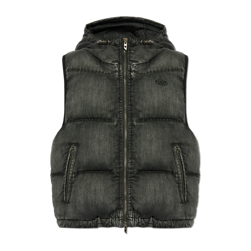 Diesel Geïsoleerd vest W-Hopper Black Dames