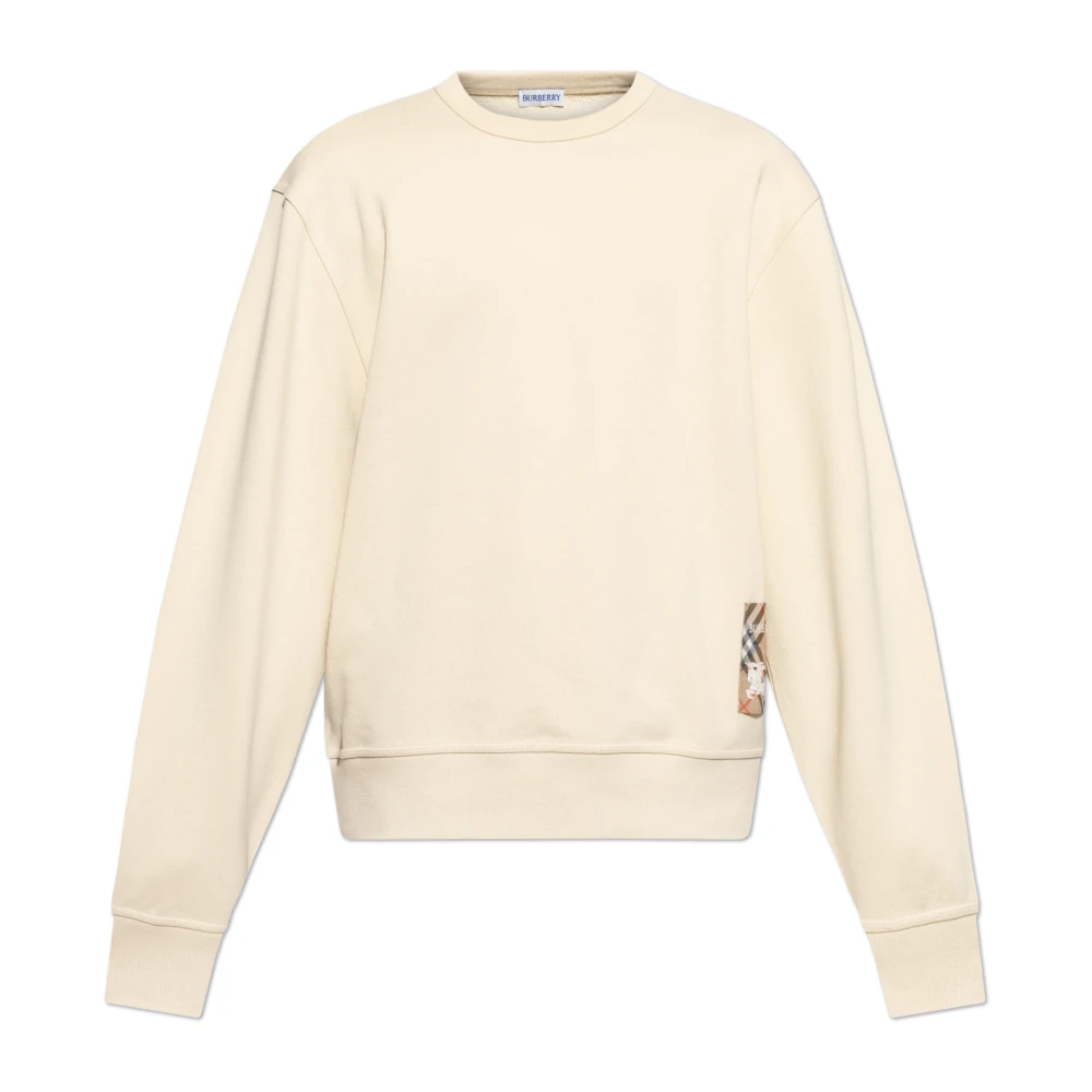 Burberry Sweatshirt met patch Beige Heren