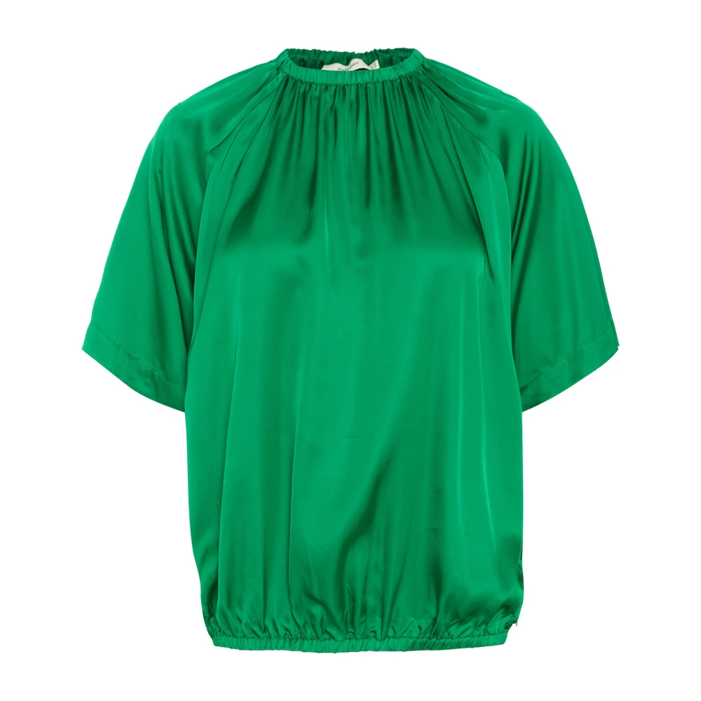InWear Elegante Gedrapeerde Groene Blouse Green Dames