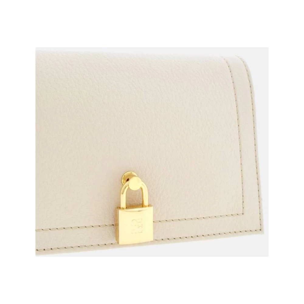 Carolina Herrera Vergrendelde Crossbody Mini Tas Magnolia Beige Dames