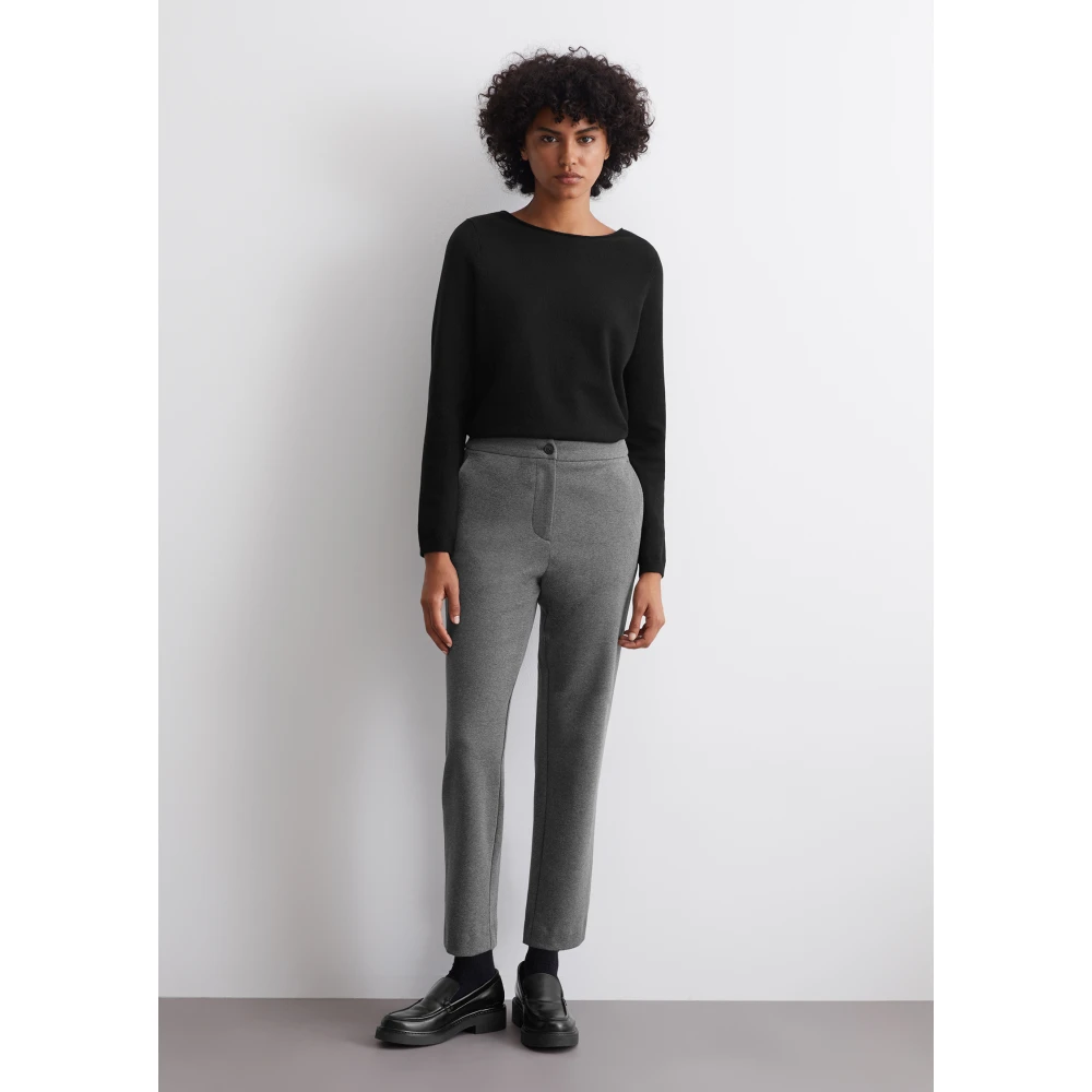 Marc O'Polo Jersey broek slim Gray Dames