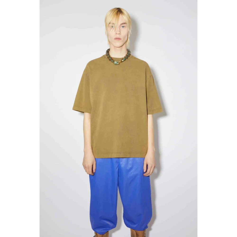 Acne Studios Groene Oversized T-shirt Green Heren