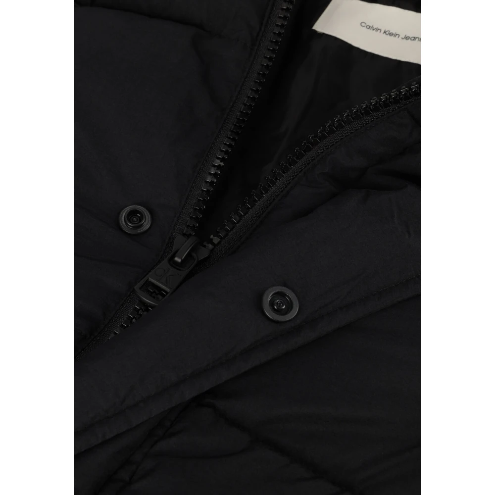 Calvin Klein Heren Essentials Lange Parka Black Heren