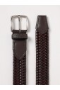 bruin-geweven-leren-riem-met-gesp