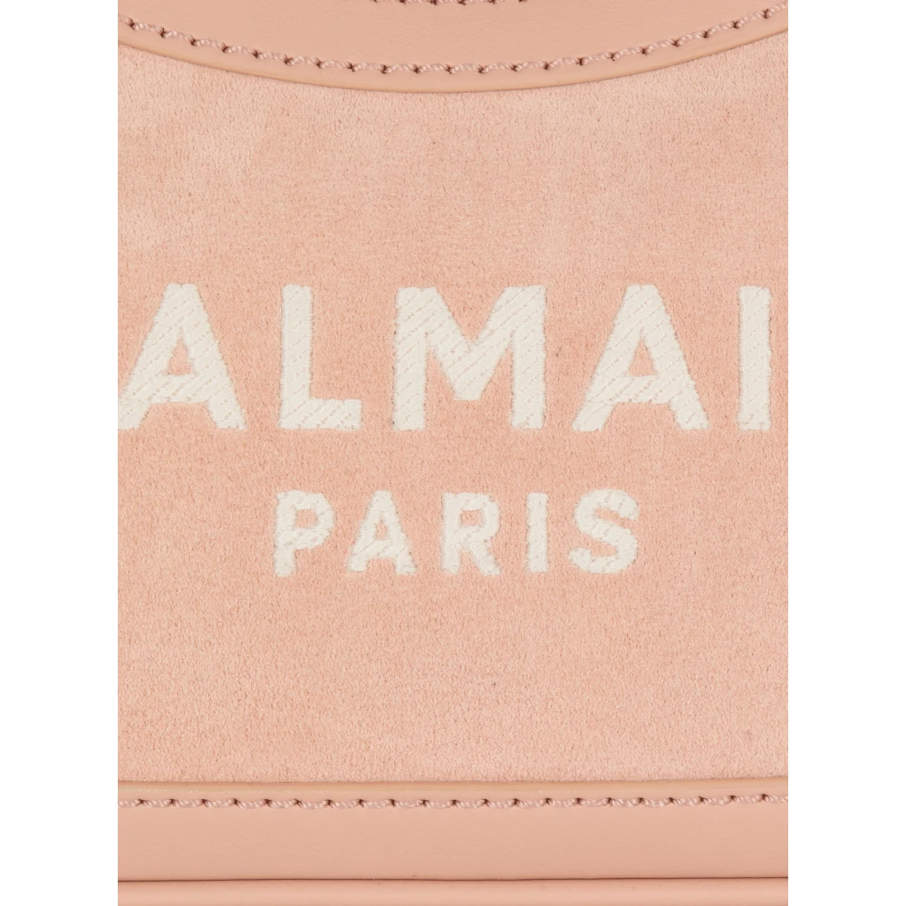 Balmain Suede B-Army Schoudertas Beige Dames