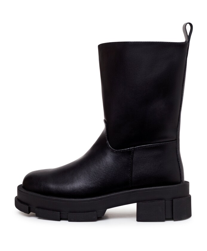 chunky-sole-bottines-en-cuir-noir