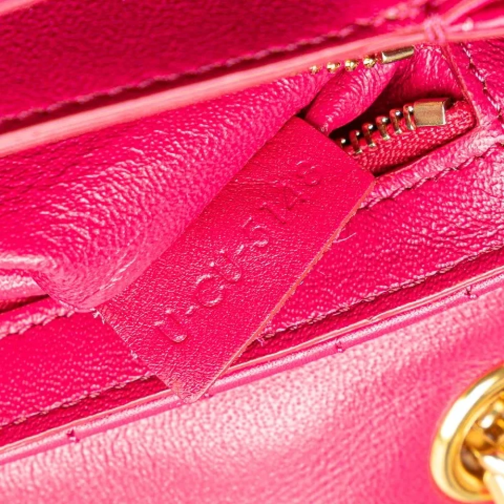 Celine Vintage Pre-owned Leather celine-bags Pink Dames