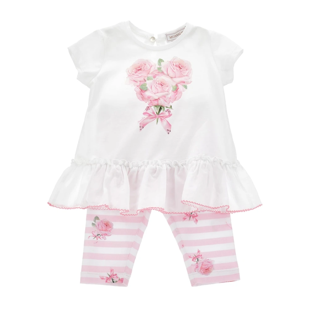 Monnalisa Boys Multicolor Kids Sets, 6 M, Cotton Set