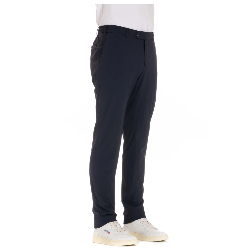 PT Torino Blauwe Slim Jogger Fit Technische Broek Blue Heren