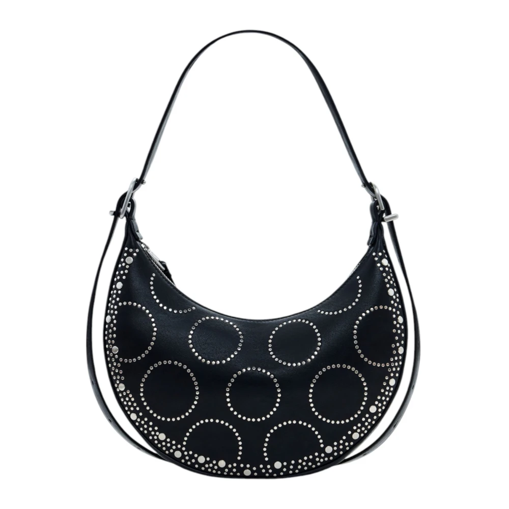 Desigual Zwarte handtas met ritssluiting voor vrouwen Black Dames