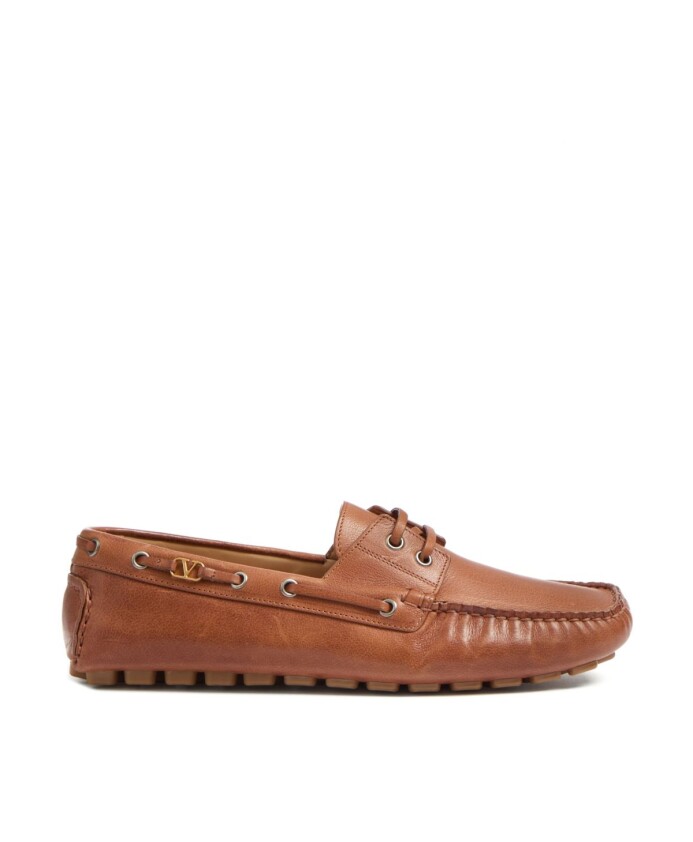 chaussures-plates-en-cuir-marron