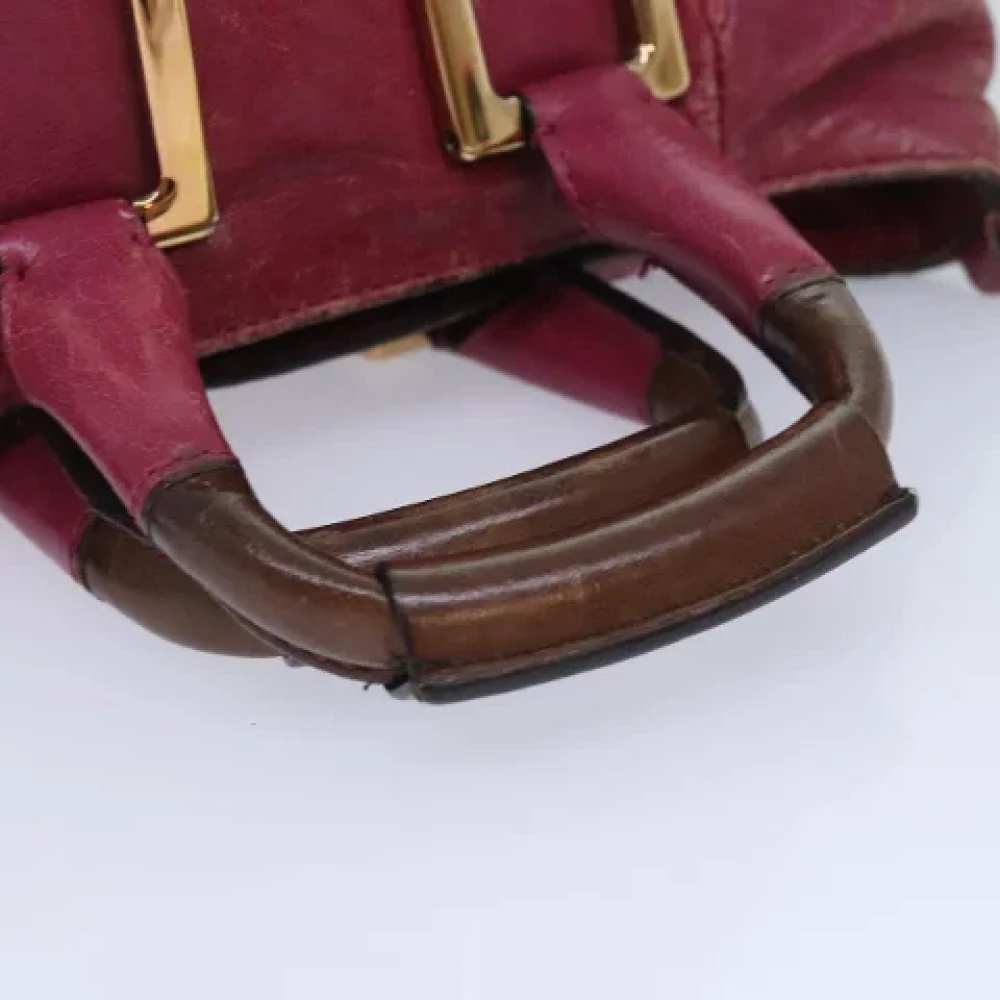 Chloé Pre-owned Leather handbags Pink Dames