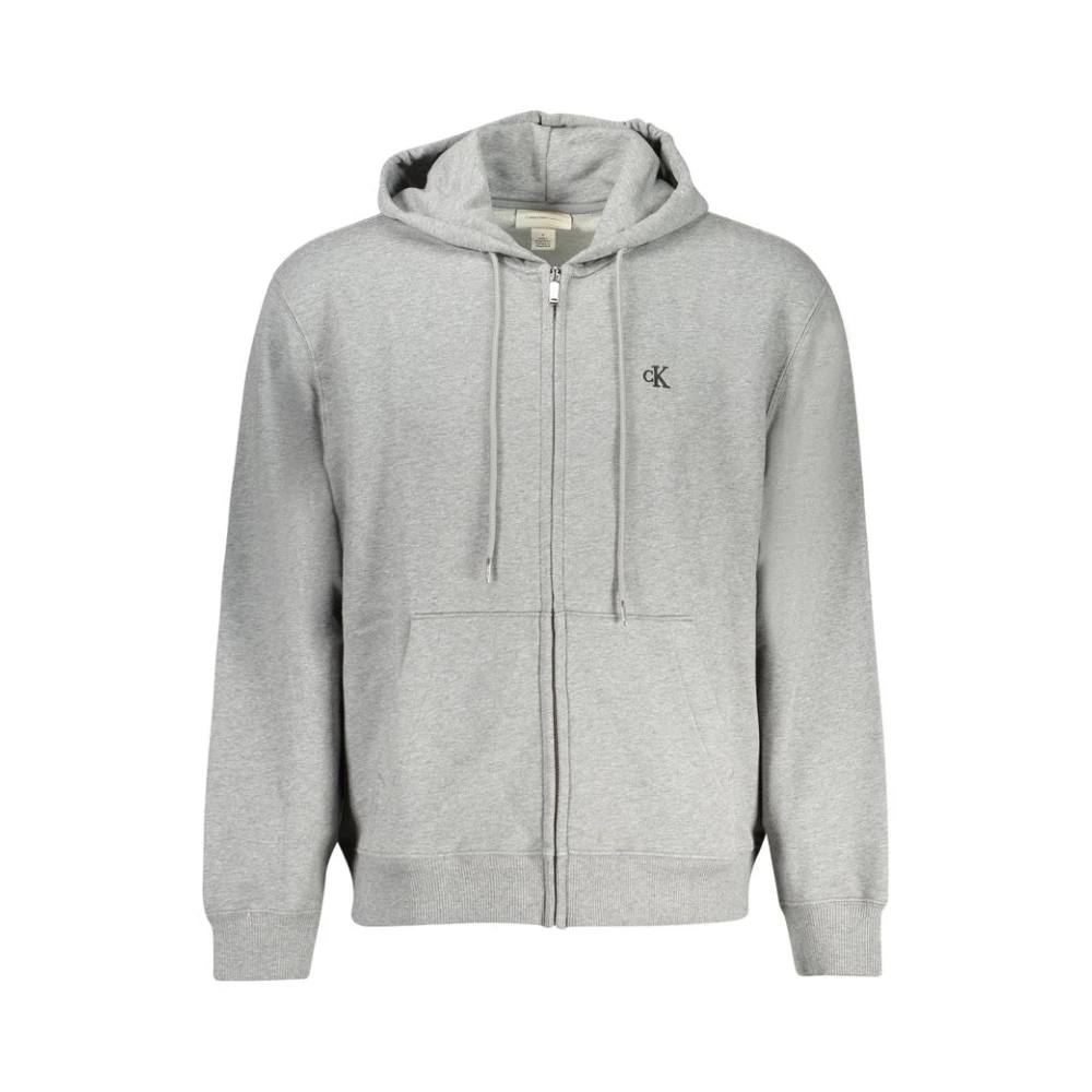 Calvin Klein Men's Gray Grigio Cotton Sweatshirt