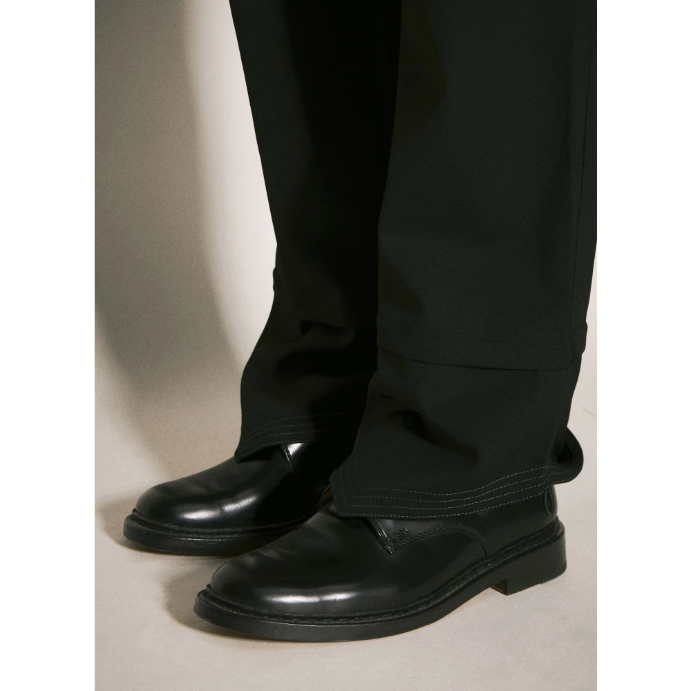 Kiko Kostadinov Zig Zag Wollen Broek Black Heren